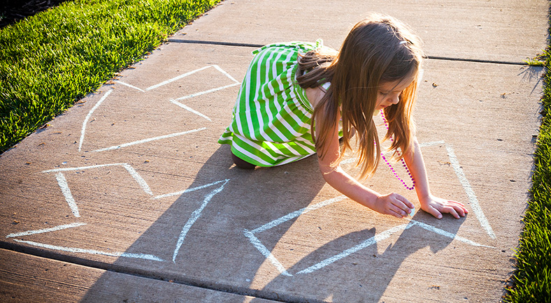 Girl drawing