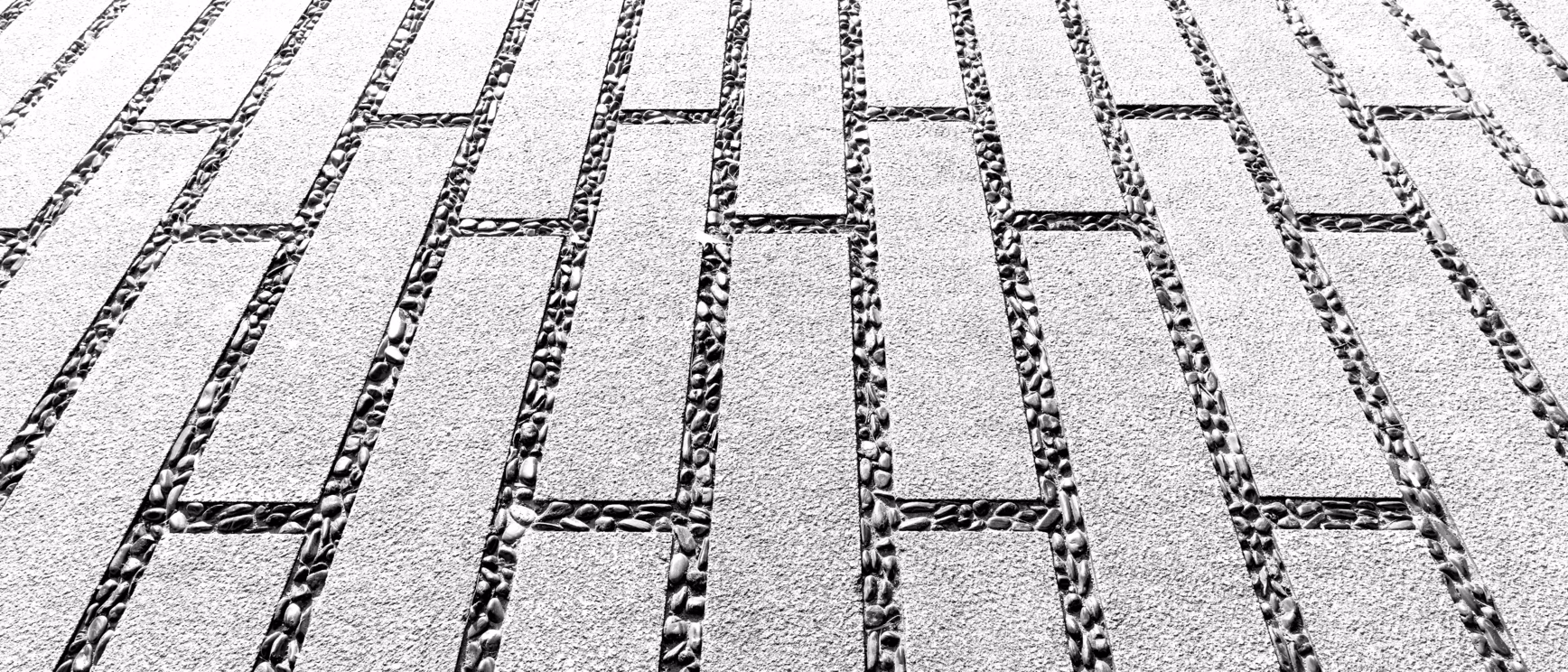 Geometric abstract brickwork pattern